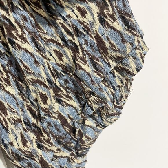 Peace & Pearls NWT Women Medium Blue Rainy Day Burton Front Blouse - Picture 9 of 9